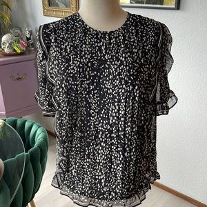 Max Studio semi sheer top.